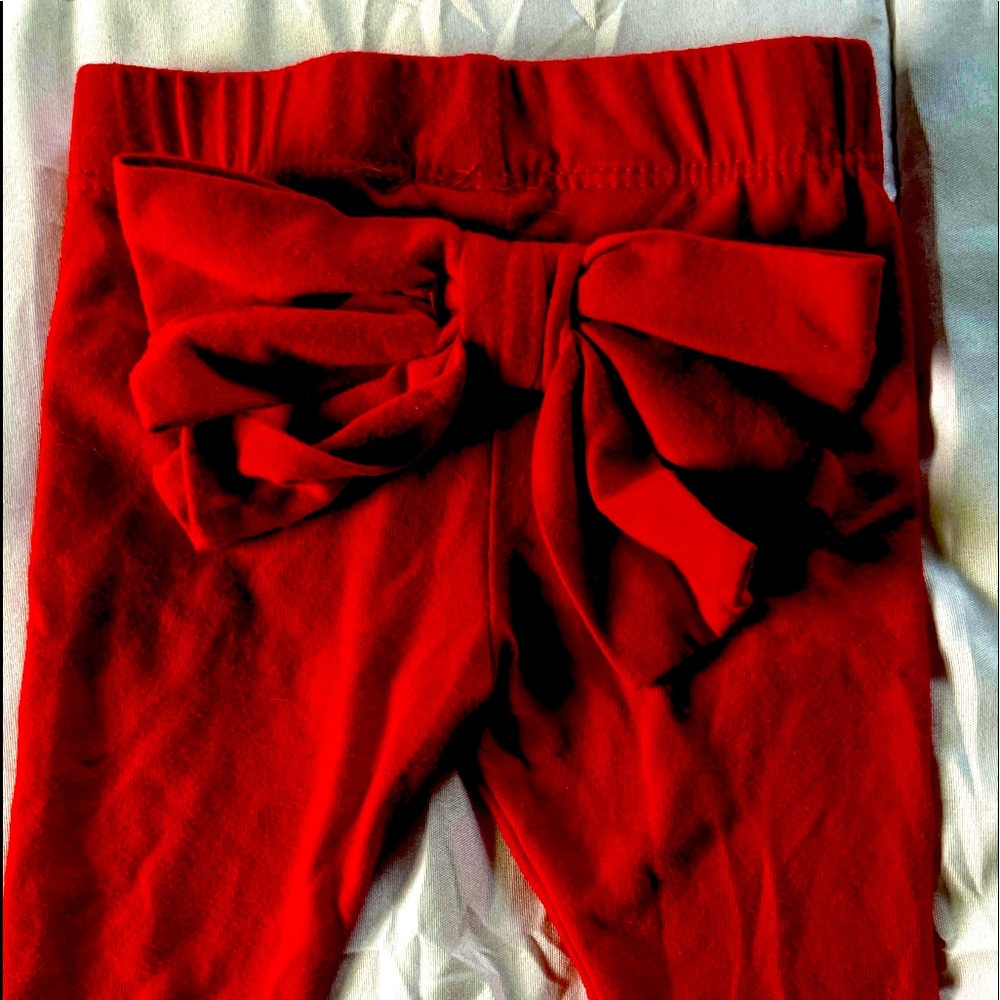 Baby Girl Bow Butt Pants - EUC!!!